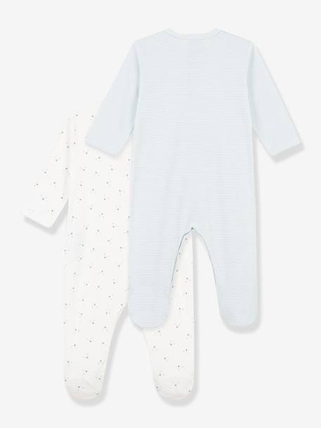 PETIT BATEAU Pack of 2 baby pyjamas light green - vertbaudet enfant 