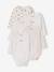 Pack of 5 long-sleeved bodysuits for newborn girls ecru - vertbaudet enfant 