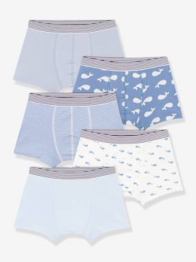 Lot 5 boxers enfant  - vertbaudet enfant