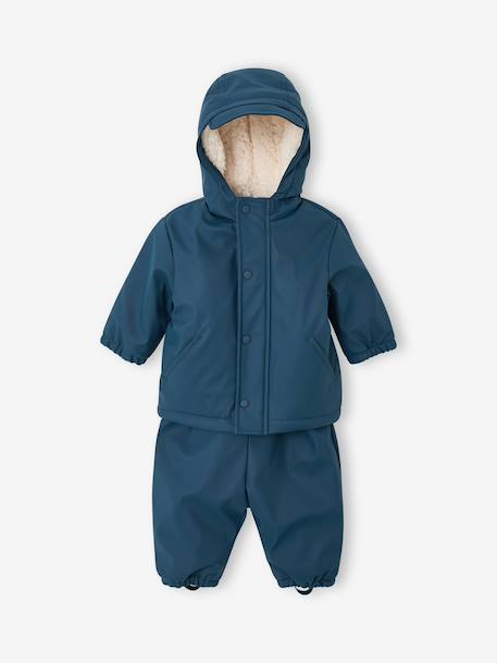 Waterproof Coat & Trousers for Babies caramel+night blue - vertbaudet enfant 