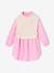 2-in-1-Effect Shirt Dress ecru+marl grey+navy blue - vertbaudet enfant 