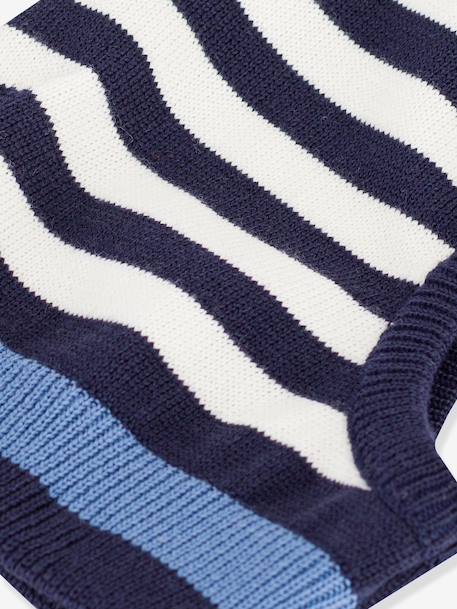 Striped baby balaclava by PETIT BATEAU navy blue - vertbaudet enfant 