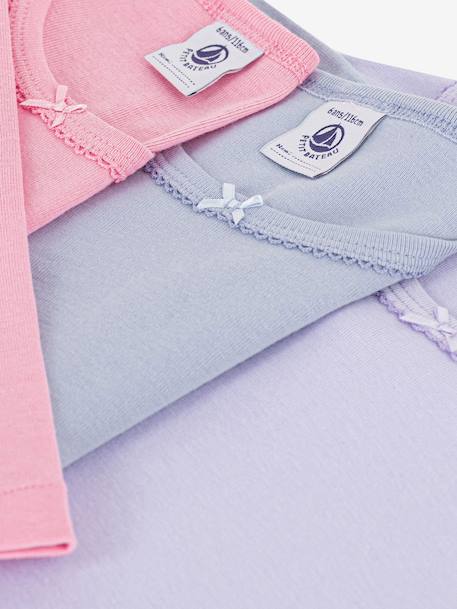PETIT BATEAU Pack of 3 Petit Bateau long-sleeved T-shirts multicoloured - vertbaudet enfant 