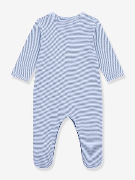 PETIT BATEAU Baby pyjamas in milleraies stripes blue - vertbaudet enfant 