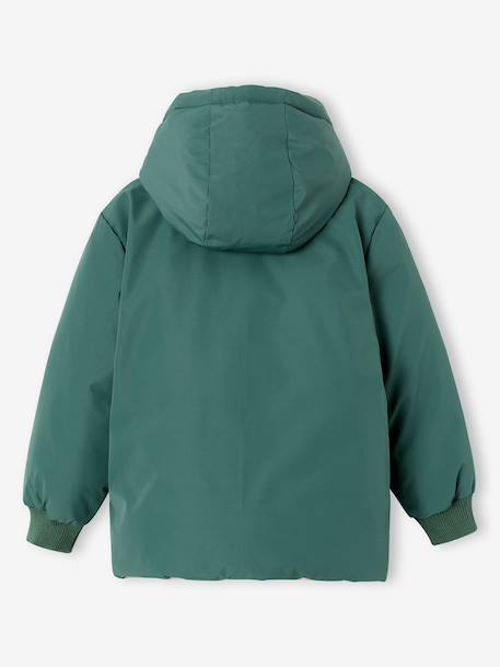 Parka with Reversible Hood, for Boys bronze+sage green - vertbaudet enfant 