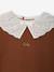 Long-sleeved jumper for baby girls mauve+mocha - vertbaudet enfant 