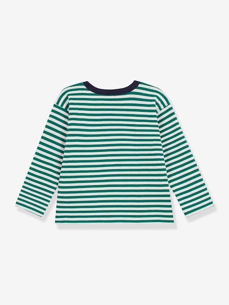 The T-shirt long-sleeved by PETIT BATEAU navy blue - vertbaudet enfant 