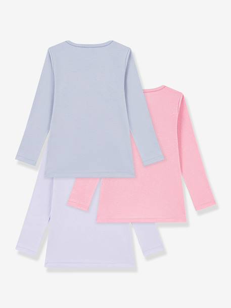 PETIT BATEAU Pack of 3 Petit Bateau long-sleeved T-shirts multicoloured - vertbaudet enfant 