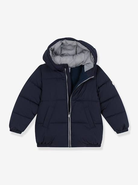 Plain puffer jacket for kids by PETIT BATEAU navy blue - vertbaudet enfant 