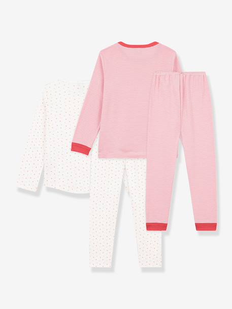 Pack of 2 pyjamas for kids by PETIT BATEAU rose - vertbaudet enfant 