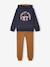 Hooded sports set for boys bordeaux red+ochre+sage green - vertbaudet enfant 