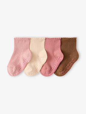 Bébé-Lot de 4 chaussettes bébé fille