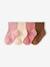 Lot de 4 chaussettes bébé fille vieux rose - vertbaudet enfant 