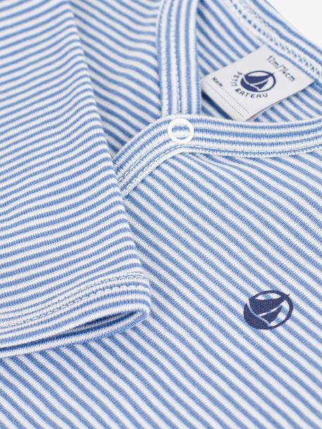 Baby pyjamas in milleraies stripes by PETIT BATEAU blue - vertbaudet enfant 
