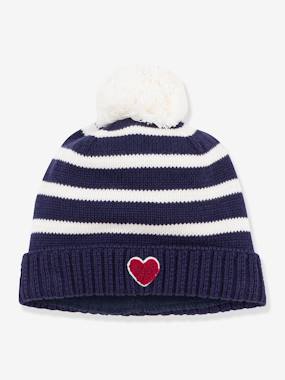 -Bonnet bébé à rayures