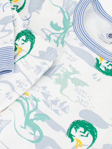 Dragon print pyjamas by PETIT BATEAU white - vertbaudet enfant 
