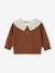 Long-sleeved jumper for baby girls mauve+mocha - vertbaudet enfant 