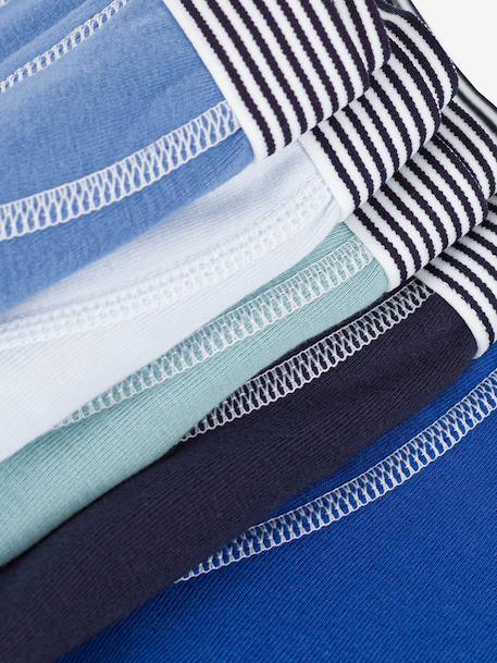 PETIT BATEAU Pack of 5 boxers blue - vertbaudet enfant 