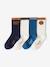 Pack of 4 socks for boys ecru - vertbaudet enfant 