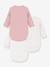 Lot 3 bodies croisés manches longues rose - vertbaudet enfant 