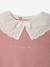 Long-sleeved jumper for baby girls mauve+mocha - vertbaudet enfant 