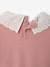 Long-sleeved jumper for baby girls mauve+mocha - vertbaudet enfant 