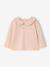 Long Sleeve Top with Peter Pan Collar, for Babies aqua green+Beige+pale pink - vertbaudet enfant 