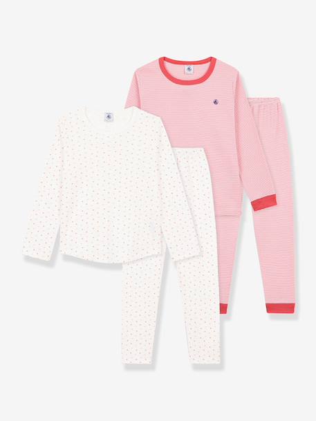 PETIT BATEAU Pack of 2 pyjamas for kids rose - vertbaudet enfant 