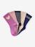 Pack of 5 socks for girls mauve - vertbaudet enfant 