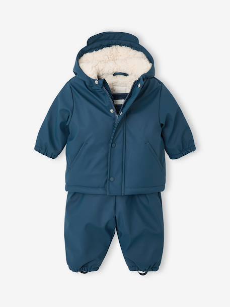 Waterproof Coat & Trousers for Babies caramel+night blue - vertbaudet enfant 