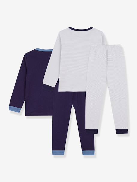 Pack of 2 pyjamas for kids by PETIT BATEAU navy blue - vertbaudet enfant 