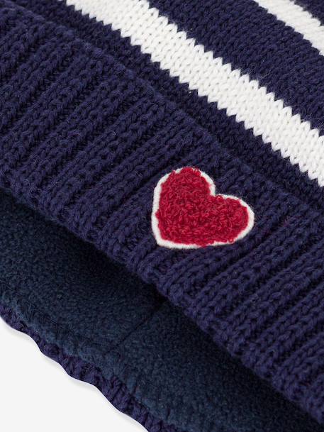 Striped baby hat by PETIT BATEAU navy blue - vertbaudet enfant 