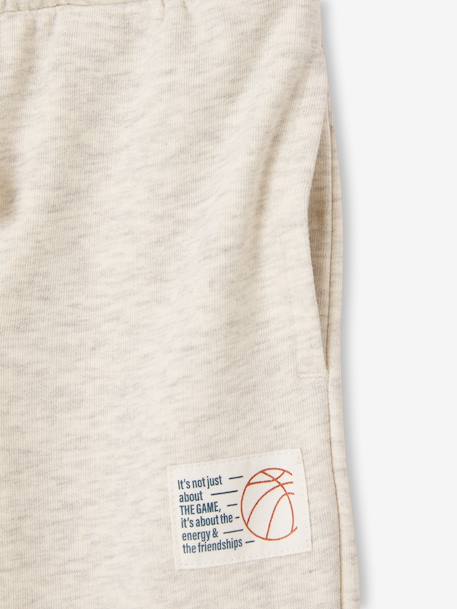 Jogging trousers for boys marl white - vertbaudet enfant 
