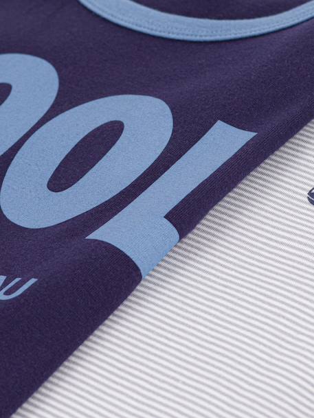 Pack of 2 pyjamas for kids by PETIT BATEAU navy blue - vertbaudet enfant 