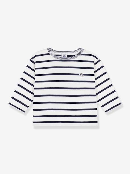 PETIT BATEAU Long-sleeved T-shirt navy blue - vertbaudet enfant 