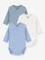 Lot 3 bodies croisés manches longues bleu - vertbaudet enfant 