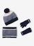 Ensemble garçon bonnet, snood et gants marine - vertbaudet enfant 
