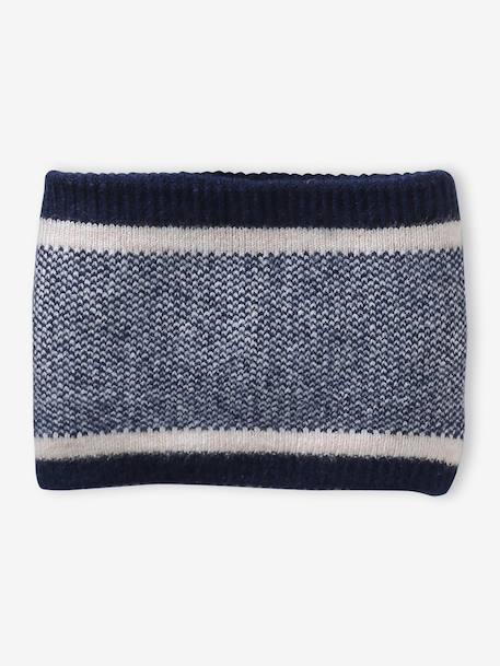 Ensemble garçon bonnet, snood et gants marine - vertbaudet enfant 