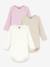 PETIT BATEAU Pack of 3 long-sleeved bodysuits rose - vertbaudet enfant 