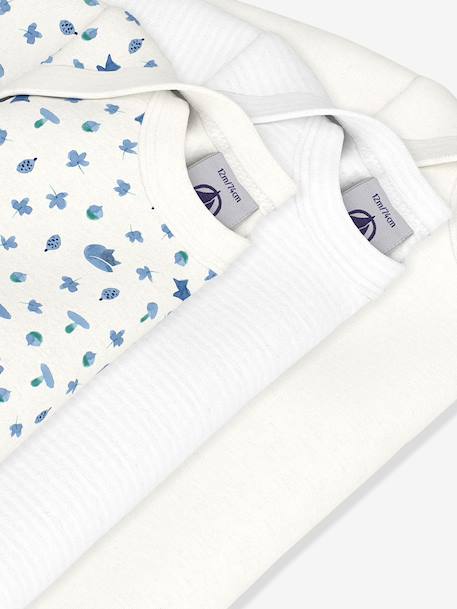 Lot 3 bodies manches longues bleu - vertbaudet enfant 