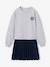 Long-sleeved dress for girls grey - vertbaudet enfant 