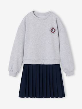 -Robe manches longues fille