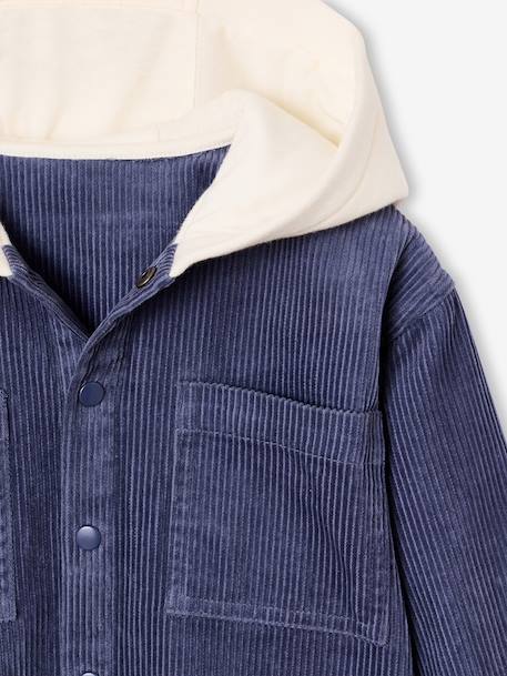 Chemise à capuche garçon bleu foncé - vertbaudet enfant 