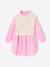 2-in-1-Effect Shirt Dress ecru+marl grey+navy blue - vertbaudet enfant 