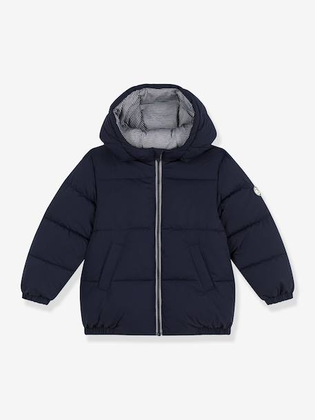 Plain puffer jacket for kids by PETIT BATEAU navy blue - vertbaudet enfant 