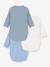 Lot 3 bodies croisés manches longues bleu - vertbaudet enfant 