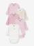 Pack of 5 wrapover bodysuits rose - vertbaudet enfant 