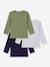 Pack of 3 long-sleeved T-shirts by PETIT BATEAU multicoloured - vertbaudet enfant 