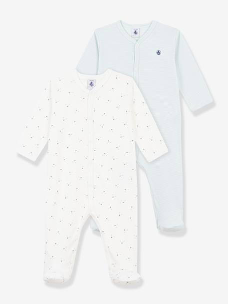PETIT BATEAU Pack of 2 baby pyjamas light green - vertbaudet enfant 