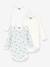 PETIT BATEAU Pack of 3 long-sleeved bodysuits blue - vertbaudet enfant 